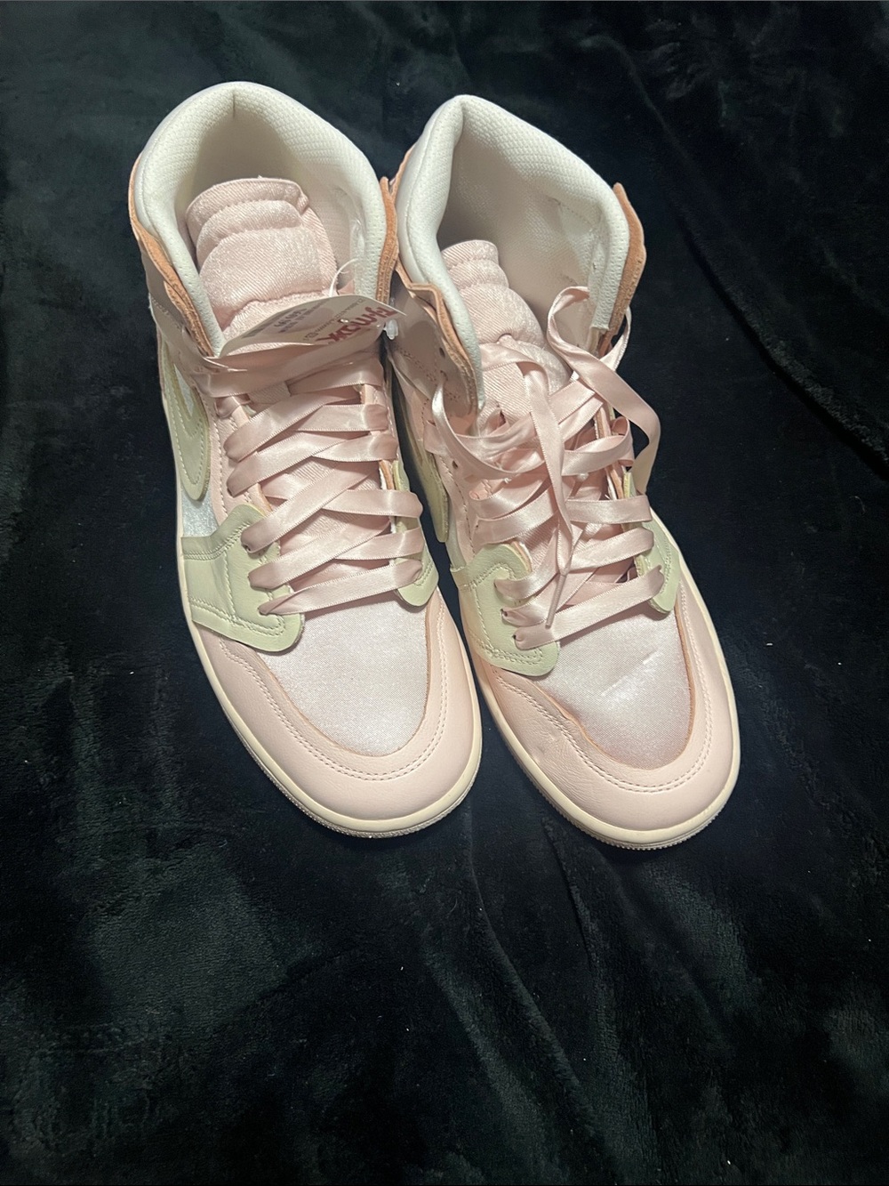 Jordan Women’s Pink High-Top Sneakers with Cream Accents